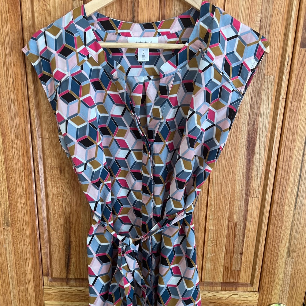 Motherhood maternity tie shirt top medium